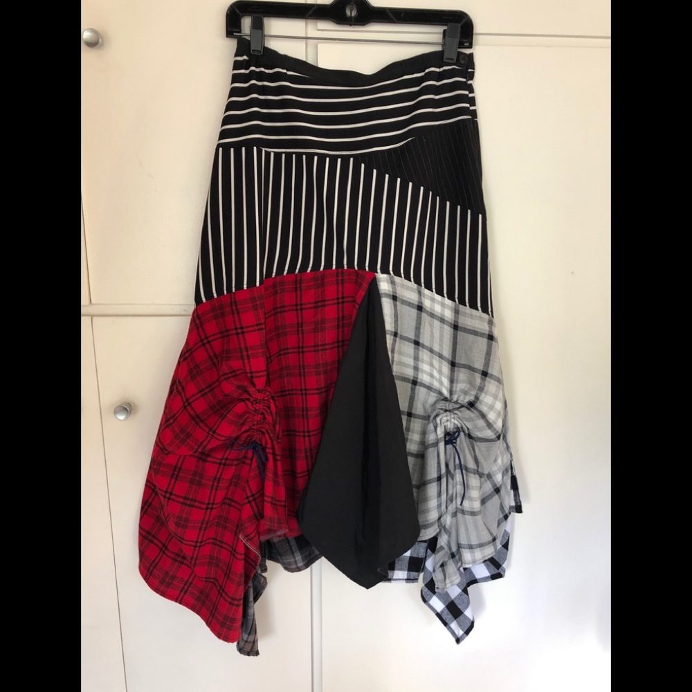 Hanna for La Journee patchwork patterned skirt